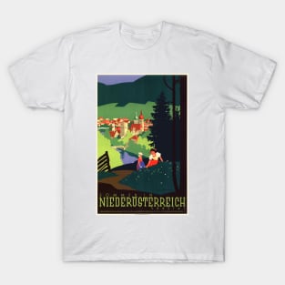 Sommer in Niederösterreich Austria Vintage Poster 1930s T-Shirt